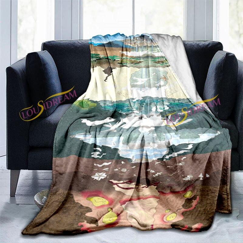 Одеяла с принтом «Сделано в бездне», детский теплый диван-кровать для гостиной, прочное фланелевое одеяло для домашнего декора для взрослых и детей