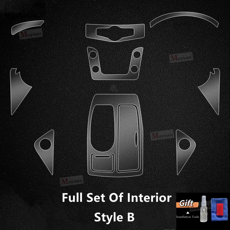 For NISSAN PATROL 2014- Screen TPU Transparent Protect Film Car Interior Sticker Gear Navigator Door Panel Car Accessories