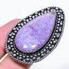 Natural Russian Charoite Gemstone 925 Sterling Silver Gift Ring Size 9 K8e26