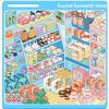 PET Die-cut 3D Mni Cabin Stickers 10 Scenes DIY Stacking Sticker Miniature Scene Sticker  Kid Toy