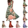 Women's Long Dress Maxi Dress Casual Dress Swing Dress A Line Dress Fashion Streetwear Outdoor Date Print Sleeveless V Neck Dress