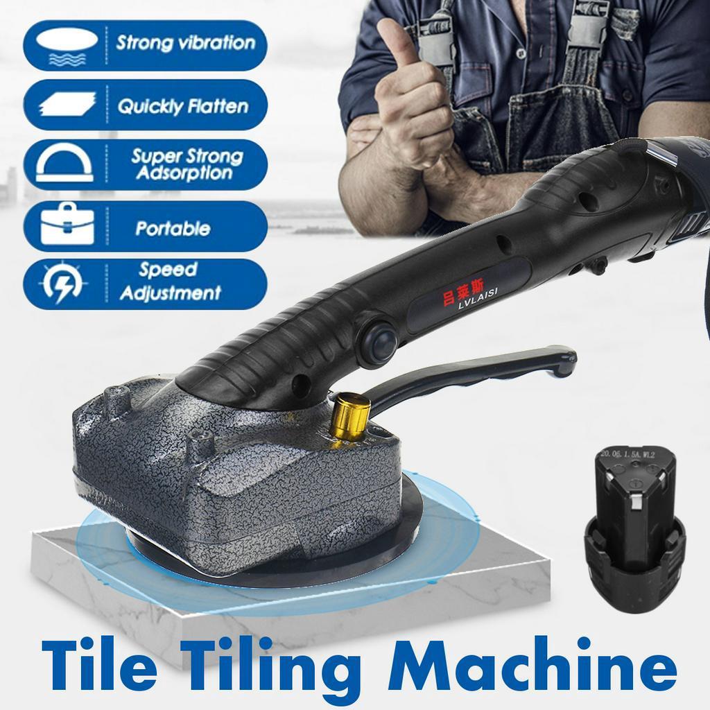 1000 Вт, 80x80 см, плиточная машина, регулируемая присоска, 40 кг, инструмент для укладки пола, всасывающая плитка, напольная стена + 1 аккумулятор + сумка