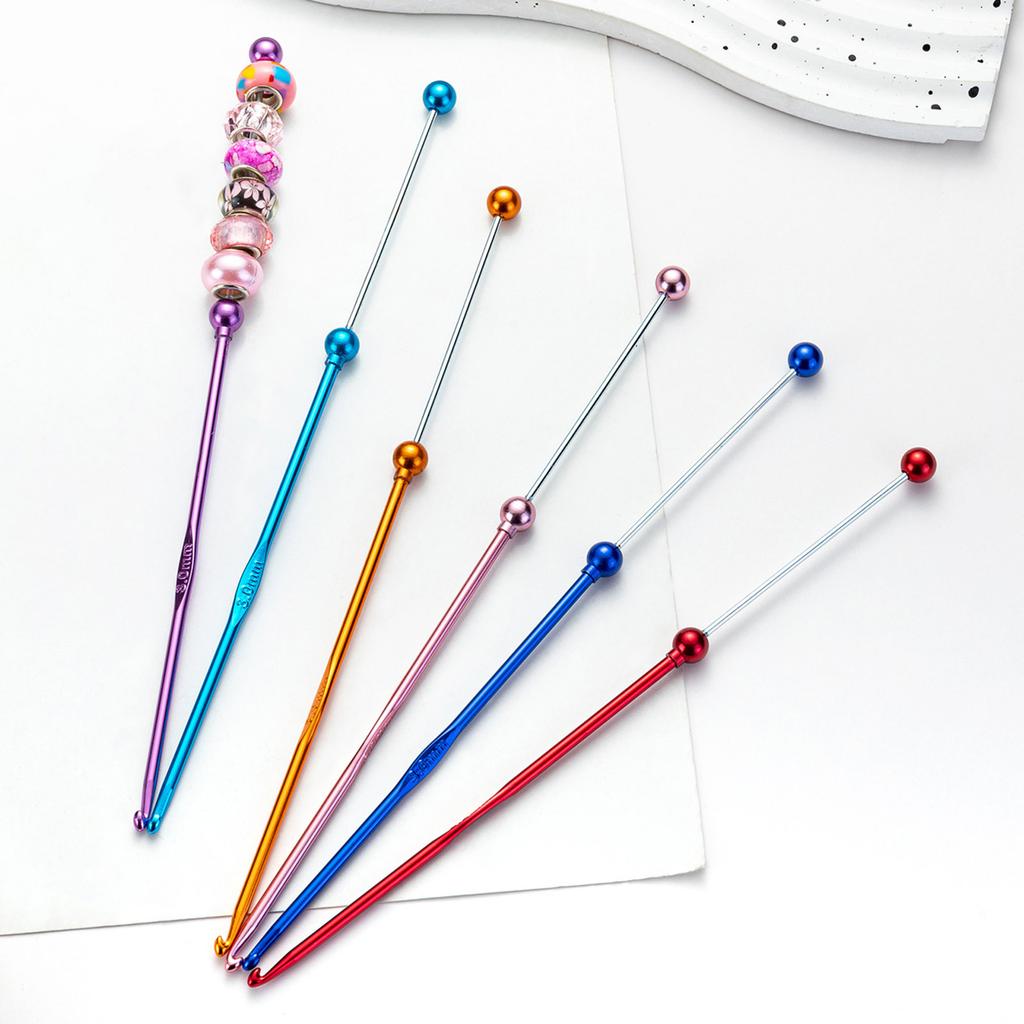 3 мм металлический крючок для вязания крючком ручная работа игла для вязания крючком практичные бусины спицы для вязания крючком