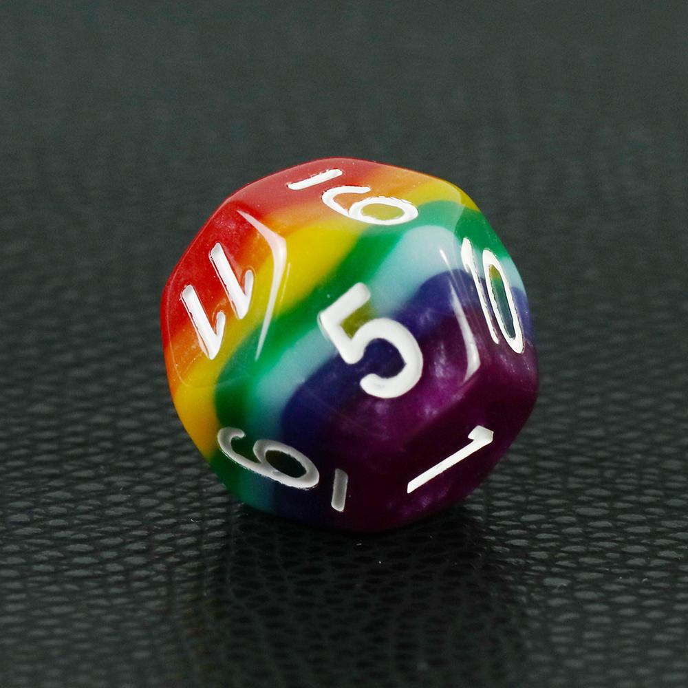 Набор игральных костей DND Rainbow Polyhedral Dice 7 шт. Игровые кости для настольных игр, аксессуары