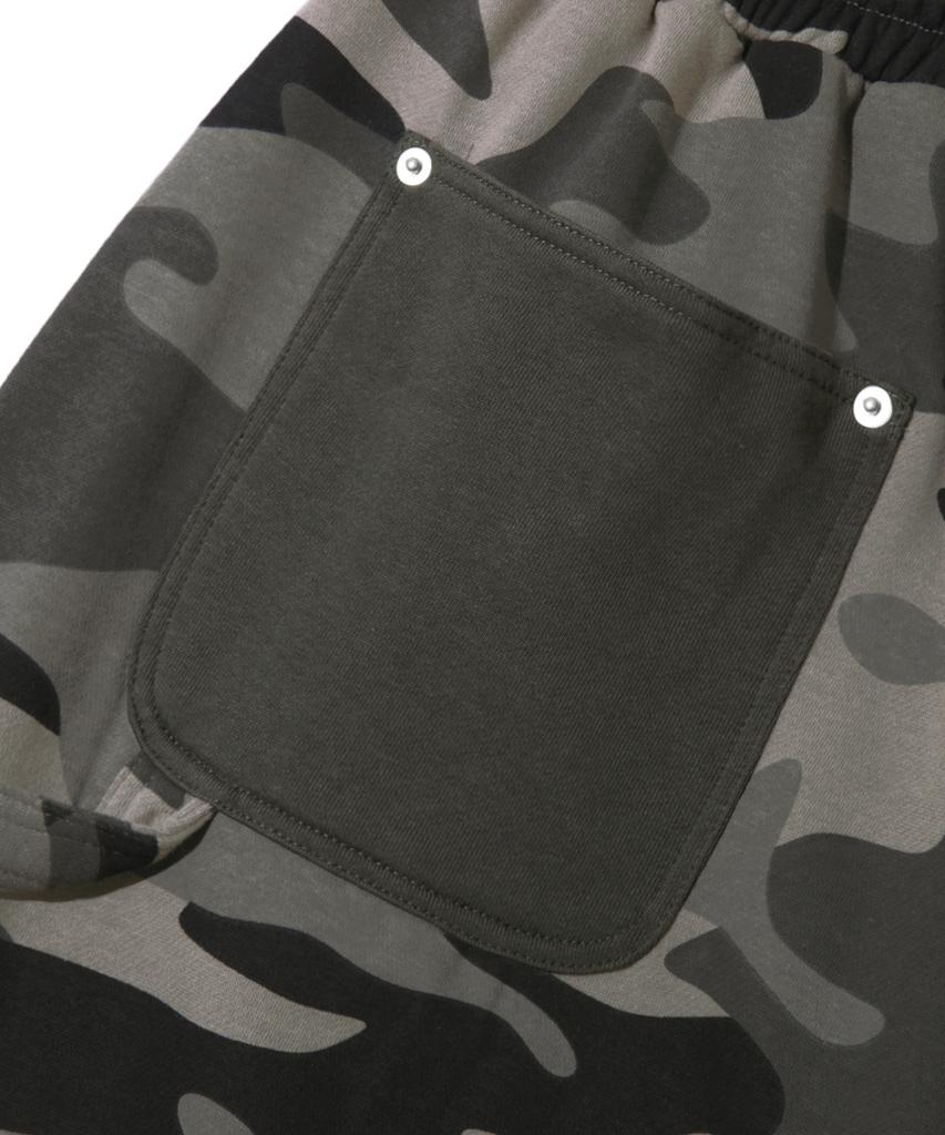 TRILLION Camo Carpenter Wide Sweatpants_Gray