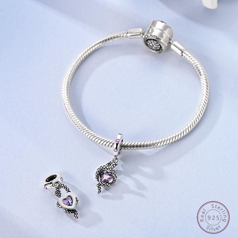 Новое поступление Шармы Маленькая змея Медная подвеска 3 мм Сделай сам Вечеринка Рождество Изысканное изготовление ювелирных изделий Подарок