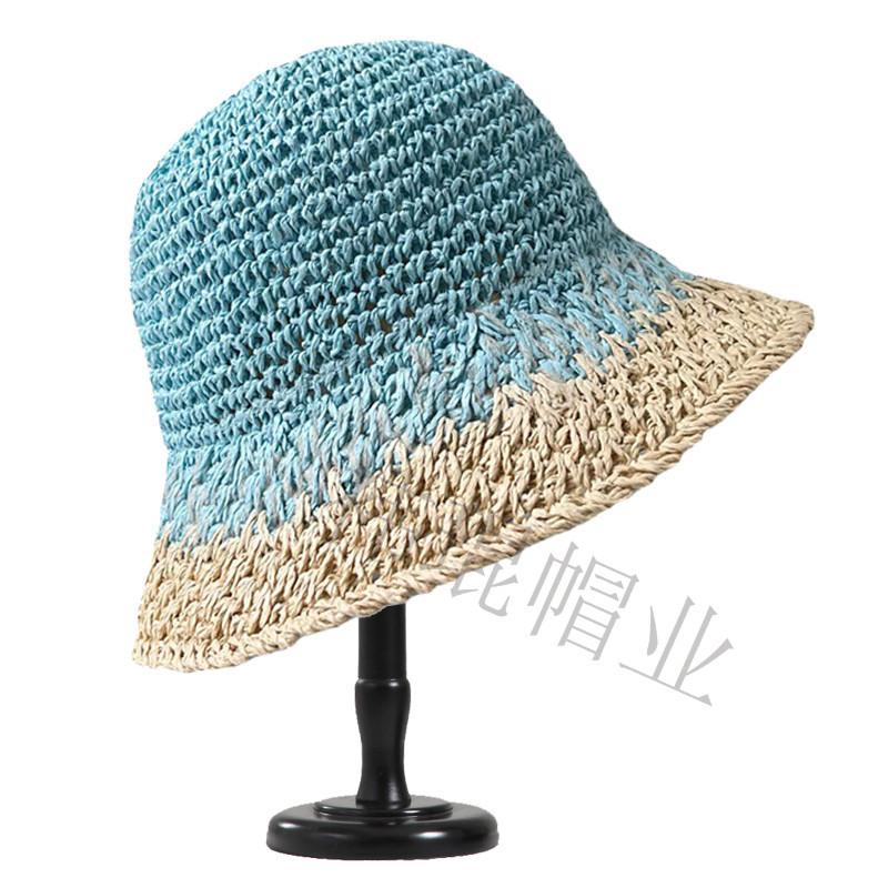 Модные летние женские панамы соломенные радужные вязаные крючком складные цветные солнцезащитные пляжные шапки ручной работы оптом