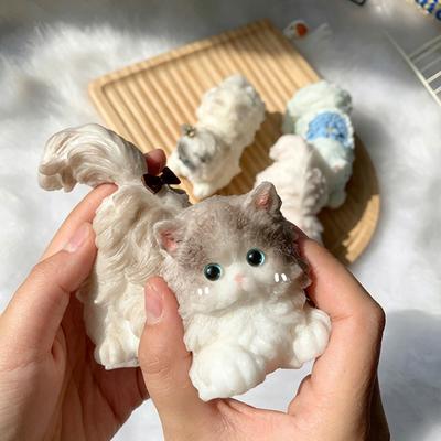 Реалистичная игрушка-антистресс в виде кошки из мягкой термопластичной резины (TPR) для снятия стресса. Милый гаджет в форме котенка для детей и взрослых.
