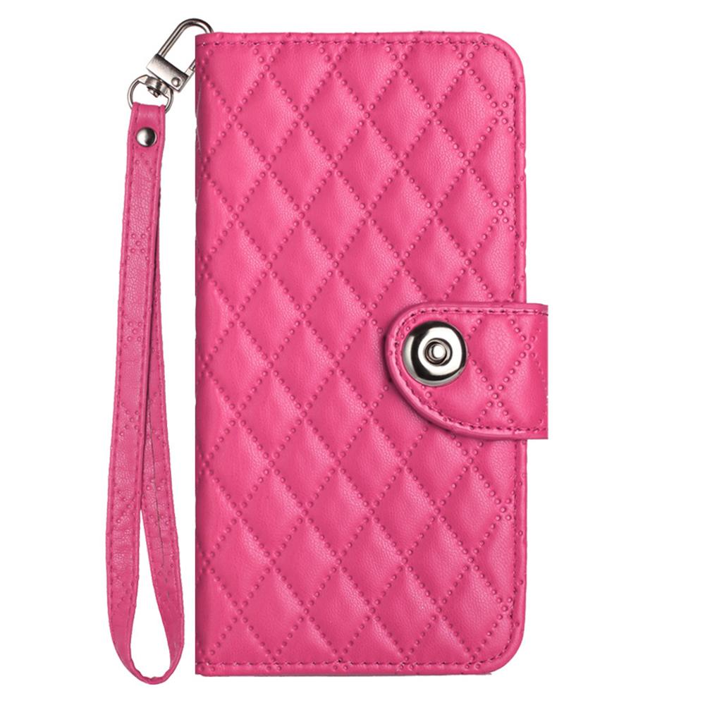 Чехол-кошелек из 6-цветной искусственной кожи с узором в ромбовидную клетку и ремешком на запястье для серии Infinix.Hot10,Hot20,Hot30,Hot40,Note 12,Note 30,Note 40,Smart 4...