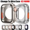 Изменить на ультратонкий ПК-чехол для Apple Watch 10 42 мм 46 мм Защитная крышка экрана Закаленное стекло для умных часов IWatch 10 Series