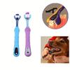 Трехсторонняя зубная щетка для домашних животных для эффективной чистки зубов собак и кошек, уход за полостью рта, зубная щетка с тремя головками и несколькими углами, щетка для очистки неприятного запаха изо рта