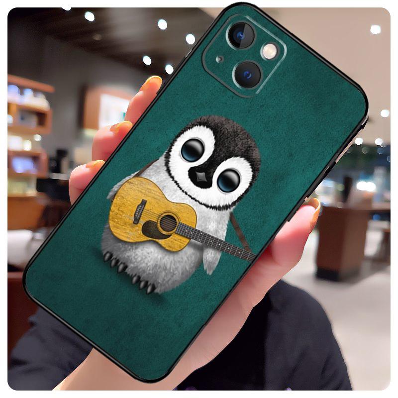 Милый Милый Чехол-Пингвин для iPhone 16 Pro Max 14 13 12 11 15 17 Pro Max mini 15 16 Plus 16e 17 Air Чехол для Телефона