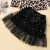Toddler Kids Baby Girls Leopard Print T Shirt Bow Tulle Skirt Outfits Set