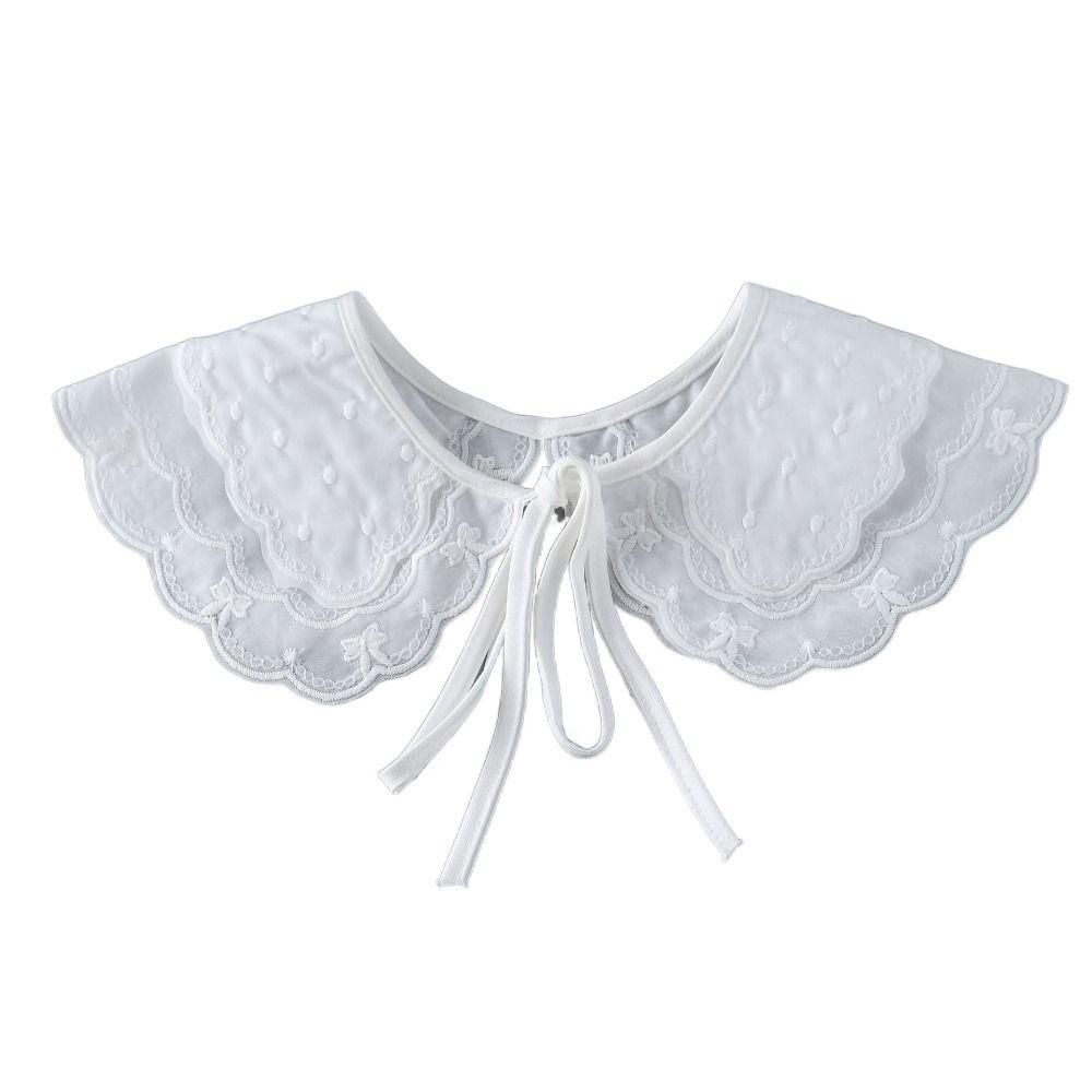 Хлопковый поддельный воротник DIY лацкан половина рубашки отрегулируйте одежду дамы накидка женщины девушки