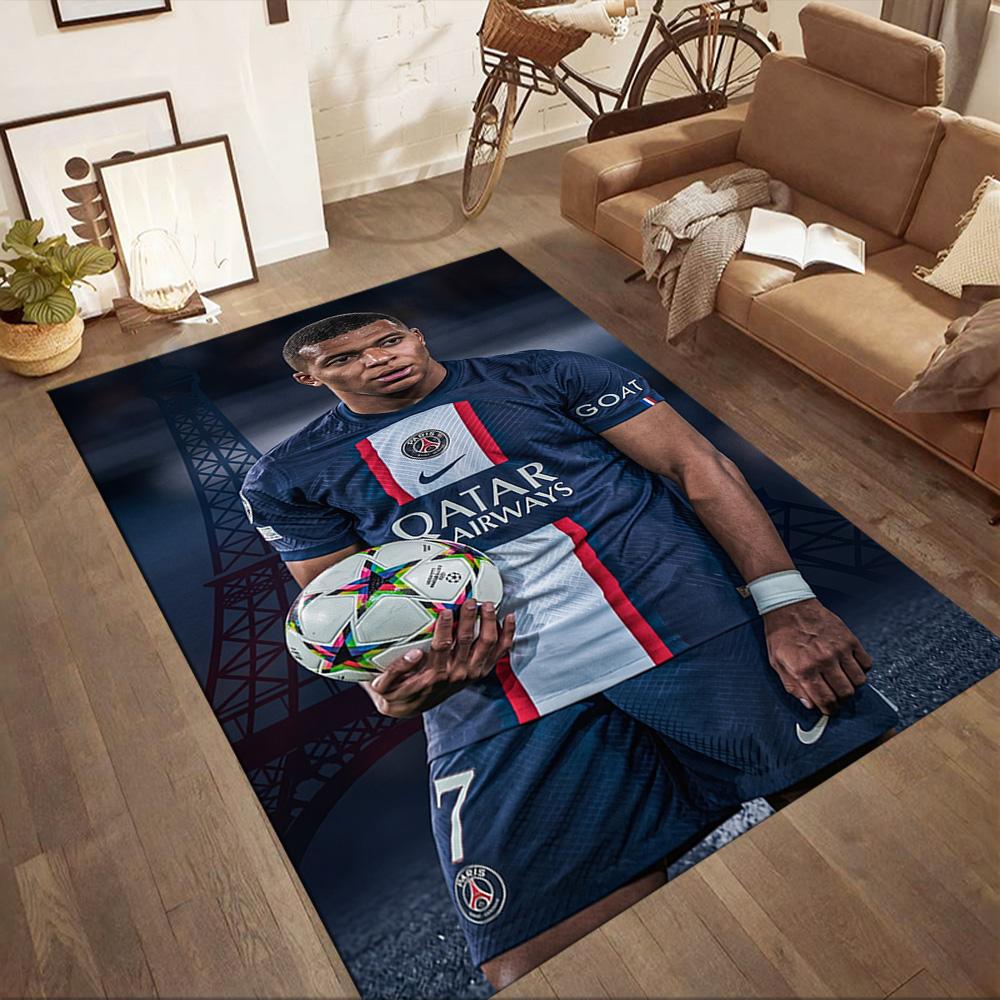 Mbappe 298 Floor Mat Suitable for Foyer Dining Room Living Rooms Dormitory Anti-slip Rug Decorate Offices