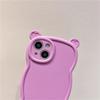 Корейский милый чехол для телефона с 3d мультяшными медвежьими ушками для Iphone 14 13 12 11 Pro Max X Xr, противоударный мягкий чехол с милыми животными