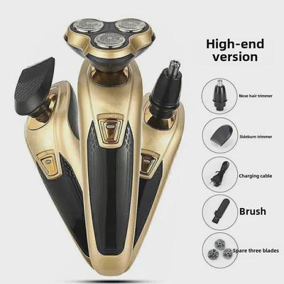 Аккумуляторная бритва с тремя лезвиями FINITE 3188: Многофункциональная электробритва