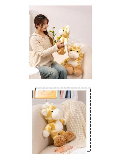 Adorable Plush Deer and Giraffe Doll - Perfect Birthday Gift for Girls