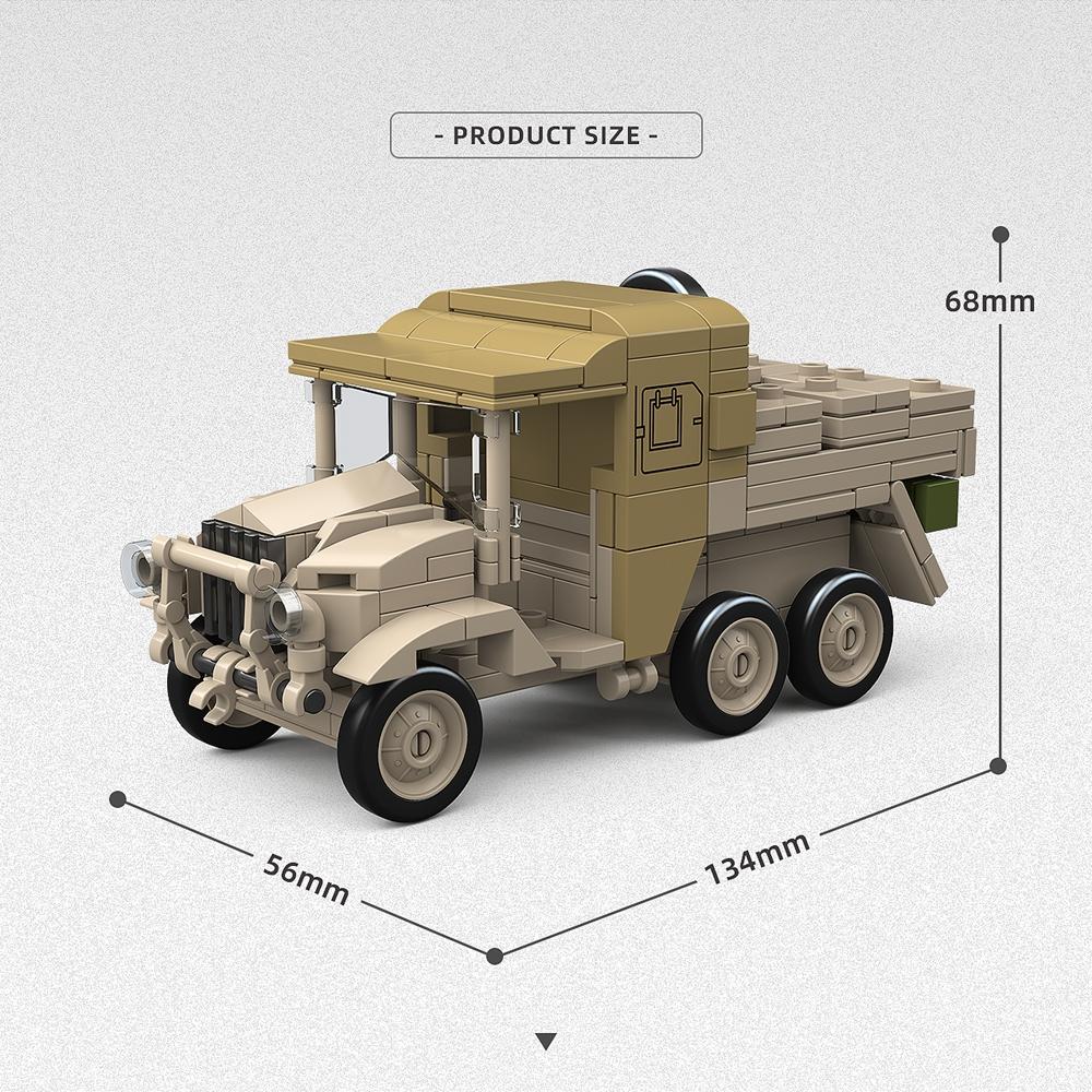 БОФОРС 40ММ L/60МОРРИС CDSW 6X4 Вторая мировая война Военный танк Конструктор Кирпичики Коллекционная модель Обучающие игрушки для рождественских подарков