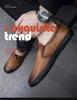 % All-genuine Leather Special Men's Business Glove Shoes Non-slip Breathable Soft-soled Leather Shoes Medium Shoes