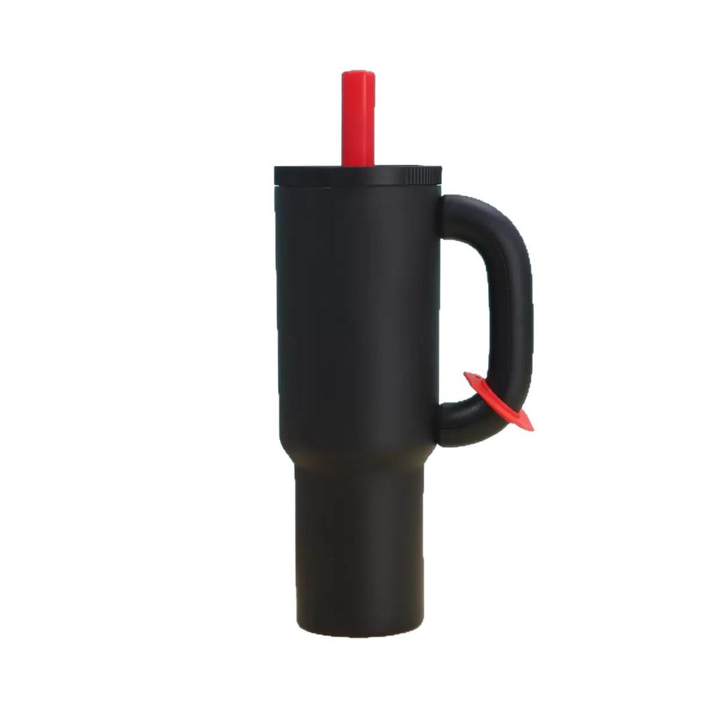 Insulated Travel Mug With Handle And Straw For Outdoor And Car Use