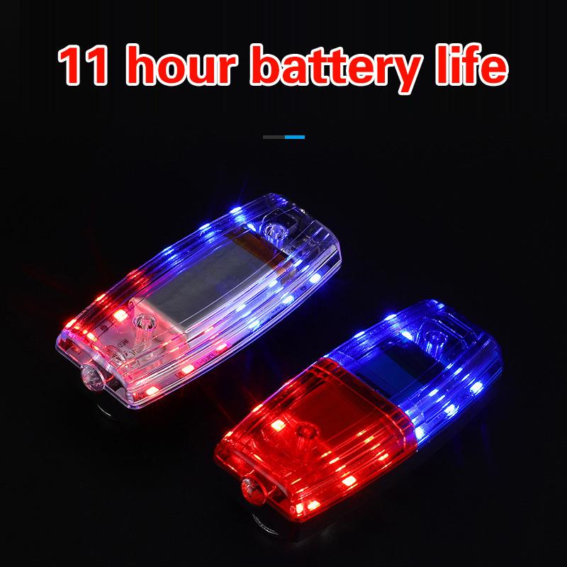 Красный синий светодиодный фонарь на плечо, полицейский фонарь на плечо, санитарный рабочий, безопасность, патрульная сигнализация, мигающий сигнал, стробоскоп