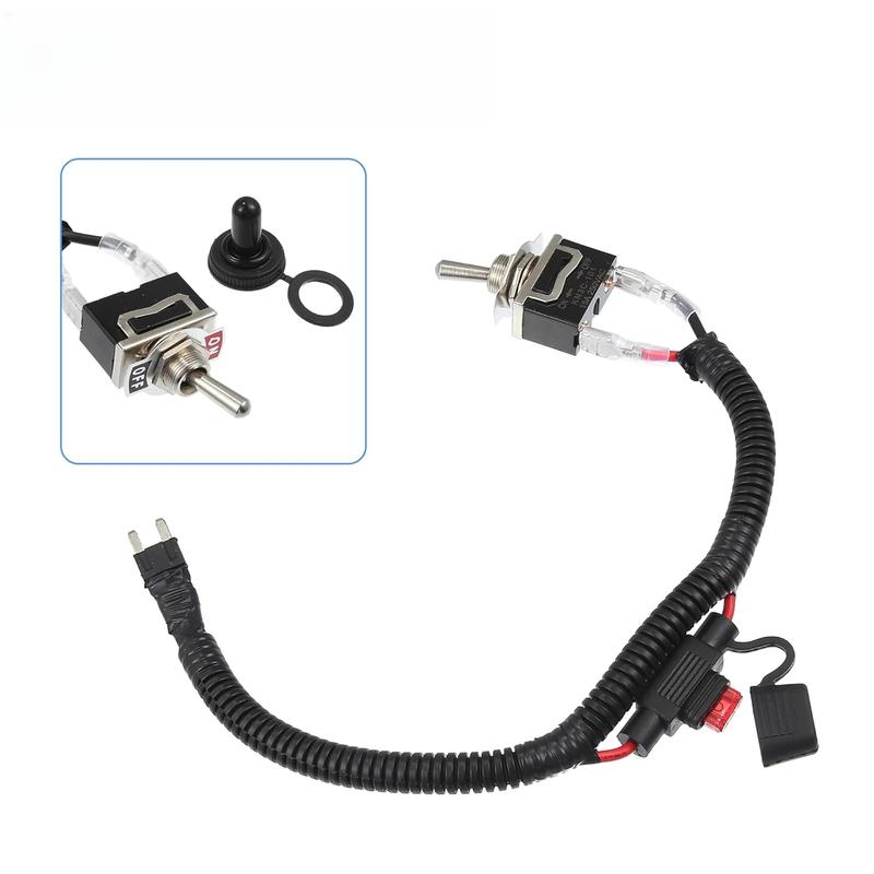 Professional Fuse Bypass Switch Kit For ATM Mini-Fuse Towed Vehicles 40cm Line For Tractor Truck Tow Bar Wiring Setup