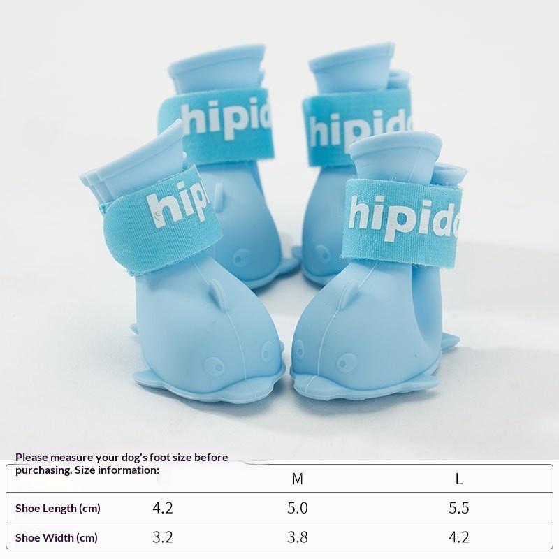 High Quality Fashion Waterproof Dog Shoes Pet Wint Breathable Dog Shoes Waterproof Silicone Pet Shoes