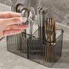 Wall Mounted Suction Cup Chopstick Holder Reusable Chopsticks Spoon Organizer  Bathroom
