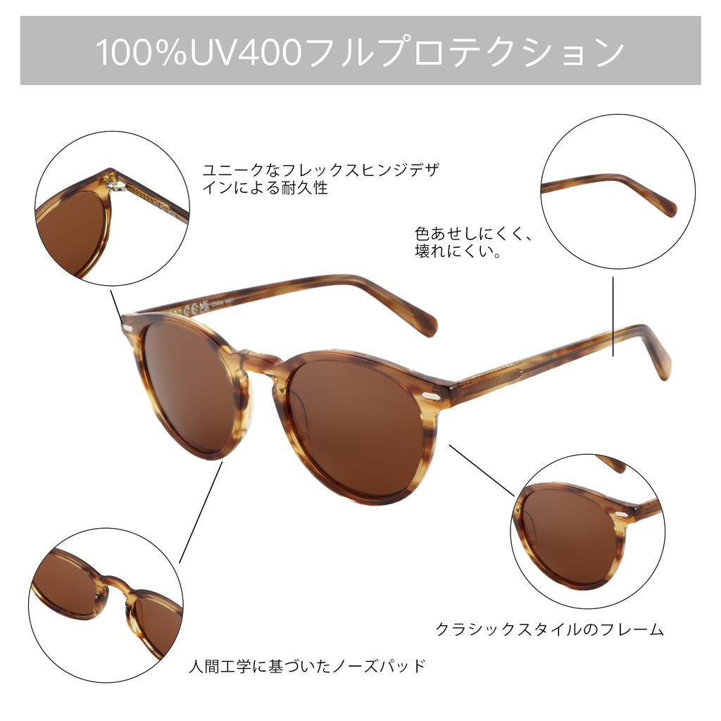 Солнцезащитные очки для Поляризованные солнцезащитные очки для УФ для Вождения [ZENOTTIC] Мужские, Круглые, Женские, Защита, Рыбалка, Гольф,