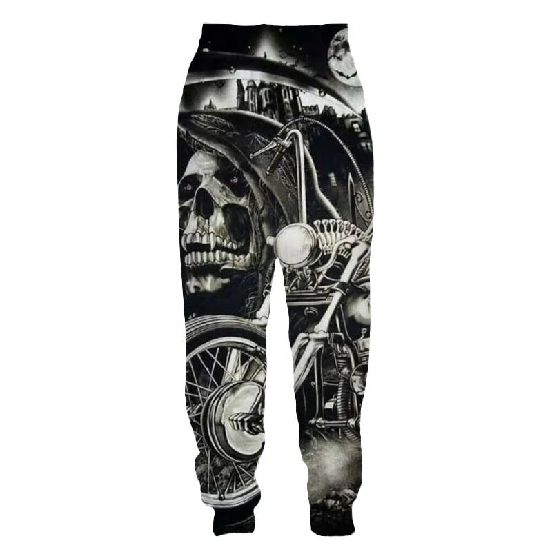 Spring Autumn Men's Pants Fashion Trousers Casual Man Sports Skull 3D Printed Streetwear Sweatpants Big Size Men Clothing S-6XL