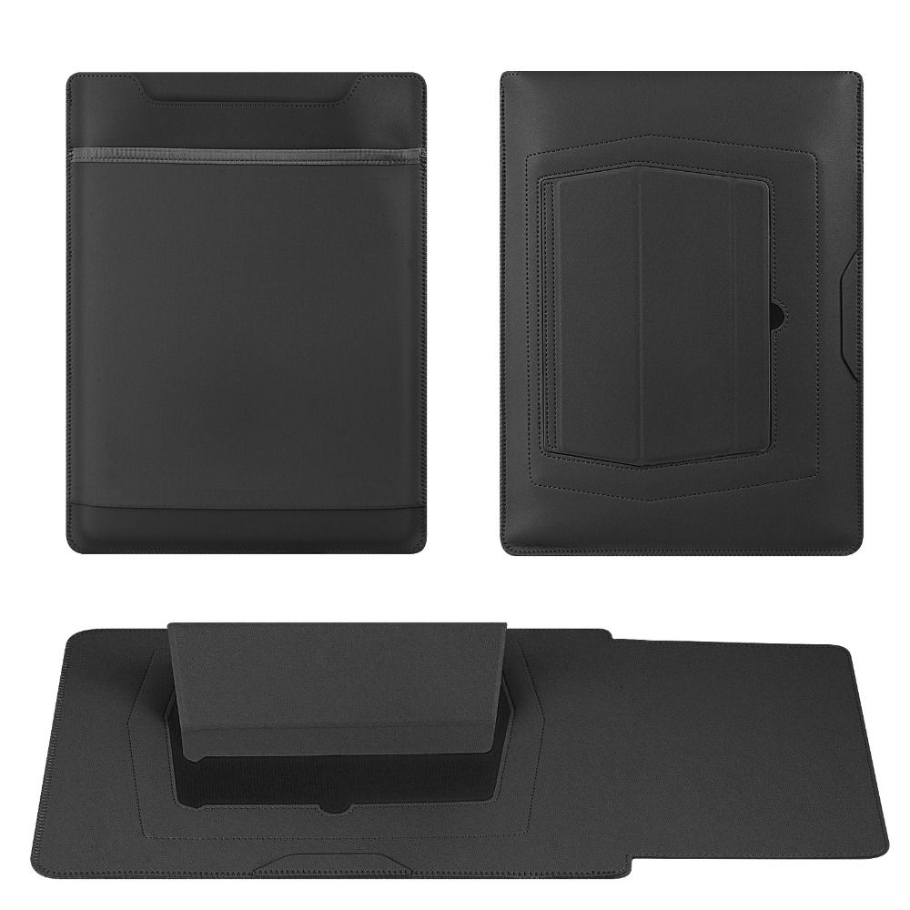 Shockproof Notebook Protective Case Multi-angle Adjustment Leather Pouch for MacBook Pro Office