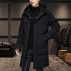 Men's Long Down Jacket Winter Coat, Men's Hooded Casual Winter Coat
