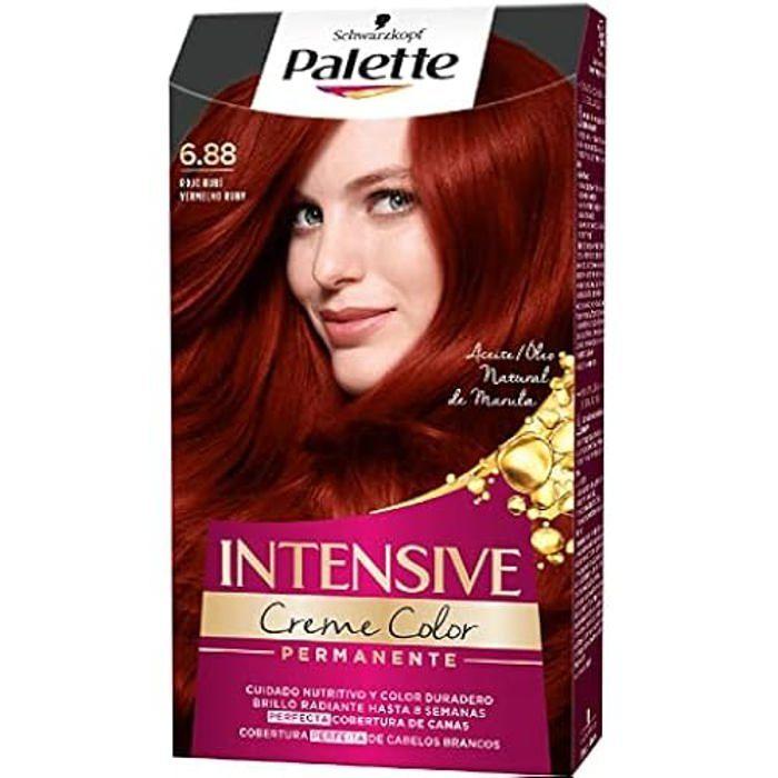 Tinte - SCHWARZKOPF - Palette Intense Crème - Nuance 6.88 - Rouge Rubí - Texture Crème