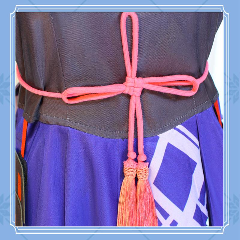 Камисато Аяка Косплей Костюм Игра Косплей Платье Парик Вентилятор Полный Комплект для Женщин Костюмы на Хэллоуин Одежда