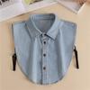 Cotton Women Detachable Collars Removable Fake Collars Blouse Tops Half Shirt Faux Cols False Collar Nep Kraagie