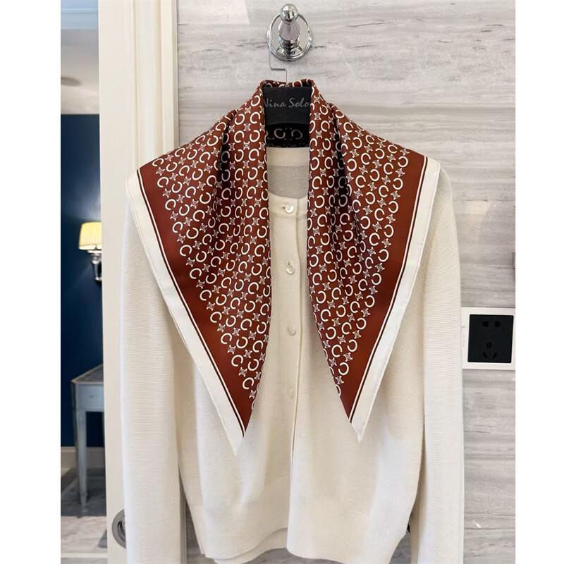 NINA SOLOR Silk Twill Scarf