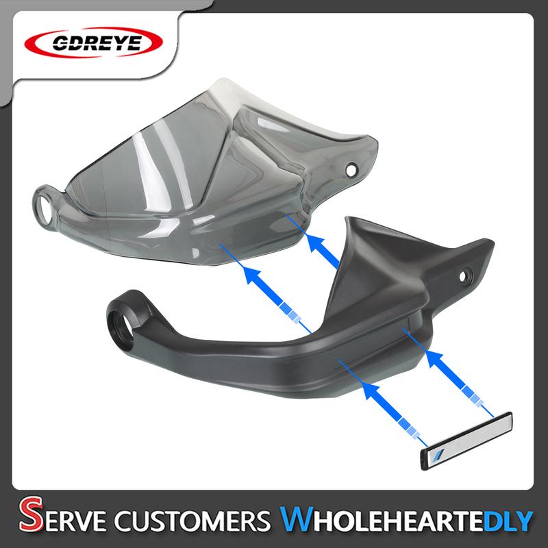 GDREYE with logo KYMCO Motorcycle Handguard Hand Guards Shield For KYMCO AK-550 AK 550 2017-2023 2022 with mounting bracket