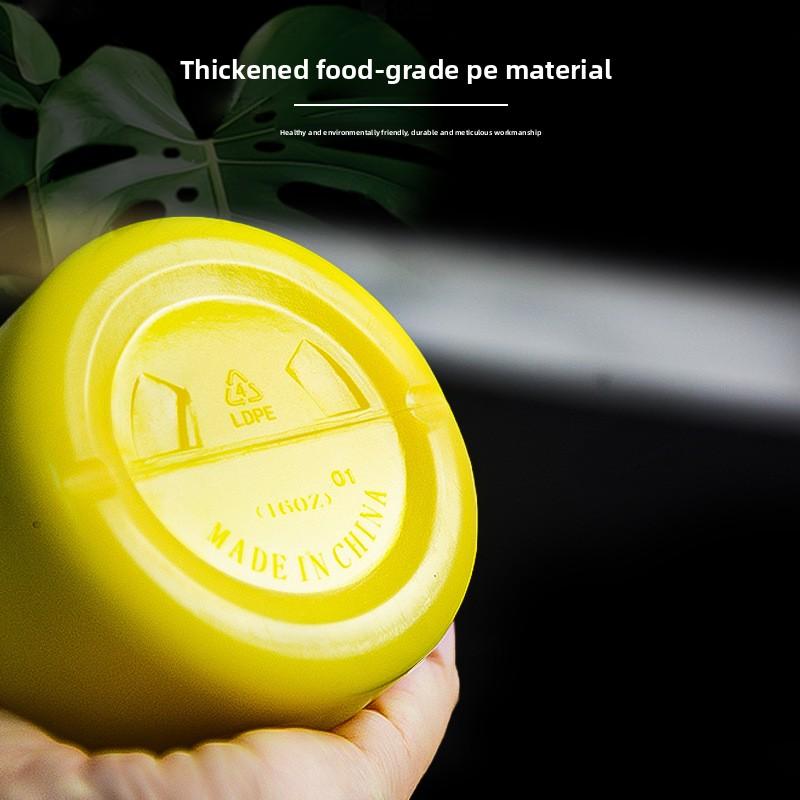 Бутылка для соуса из утолщенного пластика, бутылка для приправ для дома для томатного салата и джема, бутылка для соуса с заостренным носиком пищевого класса