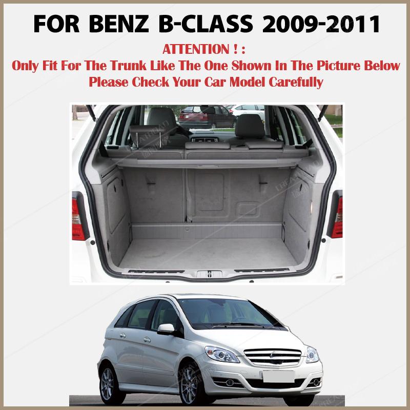 Коврик в багажник автомобиля для Benz B class W245 2009 2010 2011, коврик для багажника, внутренние детали, аксессуары