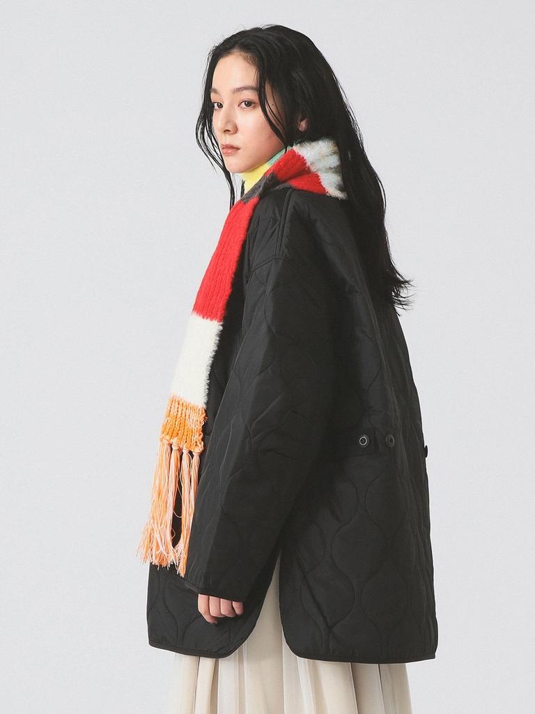 Женская стеганая блузка без воротника Ray Beams, Черный 0