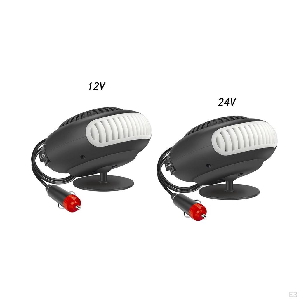 Car Fan Heater Windscreen Defogger Degree Rotatable Defrosting