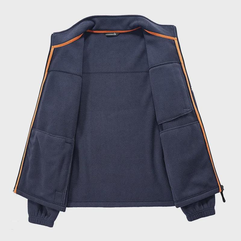 Осенне-зимняя теплая флисовая куртка 8918