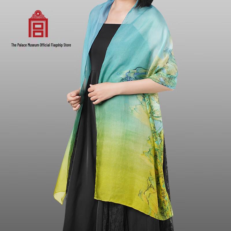 Gongli Forbidden City Thousand-Mile Rivers and Mountains Silk Scarf
