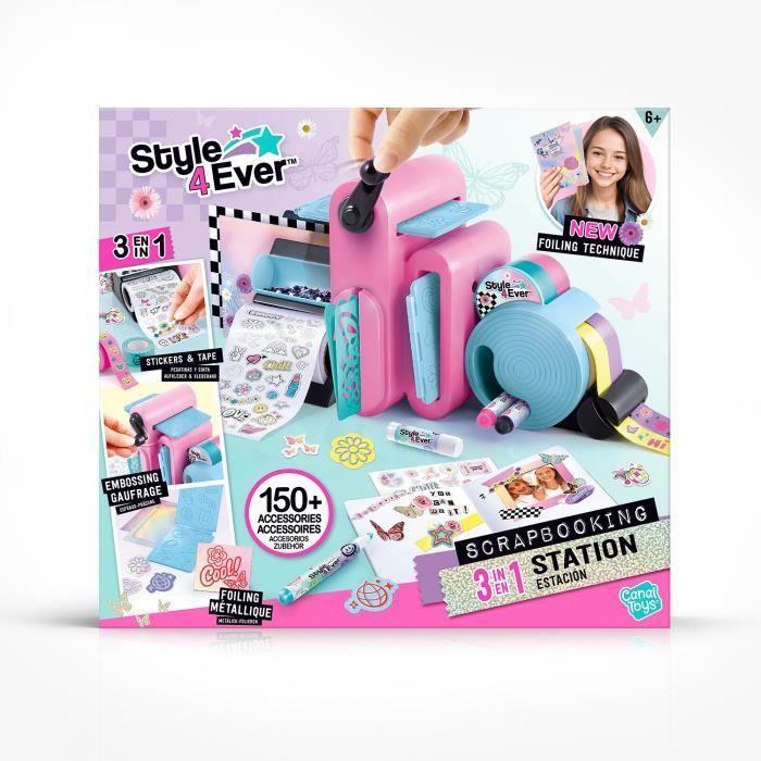 Canal Toys Studio De Scrapbooking 3 En 1 Style 4 Ever - Personnalise Carnets Et Déco