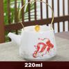 High Quality Suede Jade White Porcelain Teapot Puer Tea Pot and Cup Set Heated Kettle Teaware Teapots Chinese Mug Service Clay