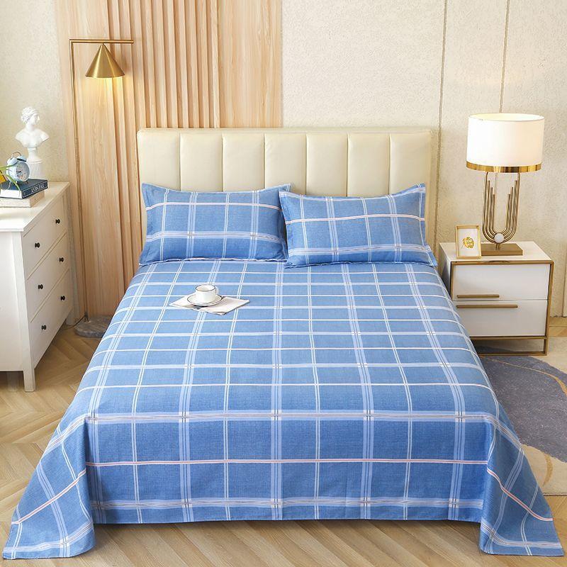 Bed Sheet Single Piece Single Double Bed Sheet Nordic Style Skin-friendly Brushed Bed Sheet Dormitory Single Simple