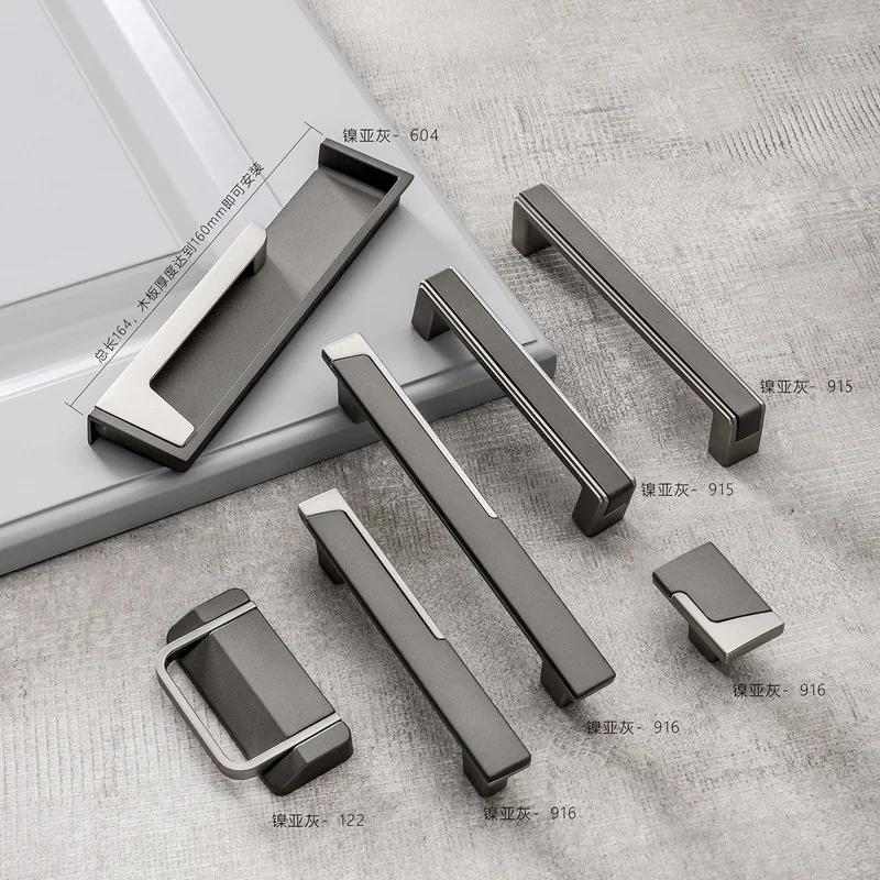 Classic Dual Color Cabinet Cupboard Handle Zinc Alloy Wardrobe Closet Furniture Handle Solid Kitchen Cabinet Drawer Pulls Knobs