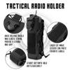 Tactical Molle Radio Walkie Talkie Pouch Waist Bag Holder Pocket Portable Interphone Holster Carry Bag Water Cups Case Holder