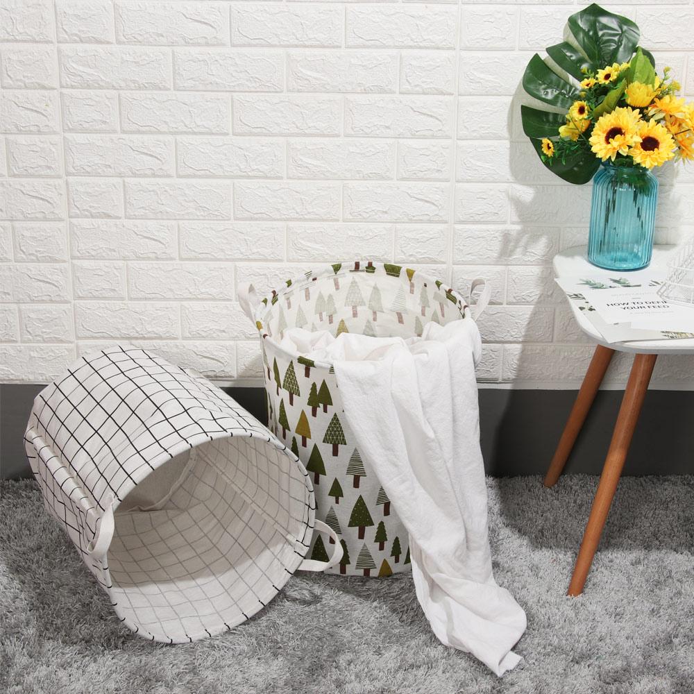 Waterproof Large Foldable Bucket Dirty Clothes Bag Laundry Basket Storage Hamper